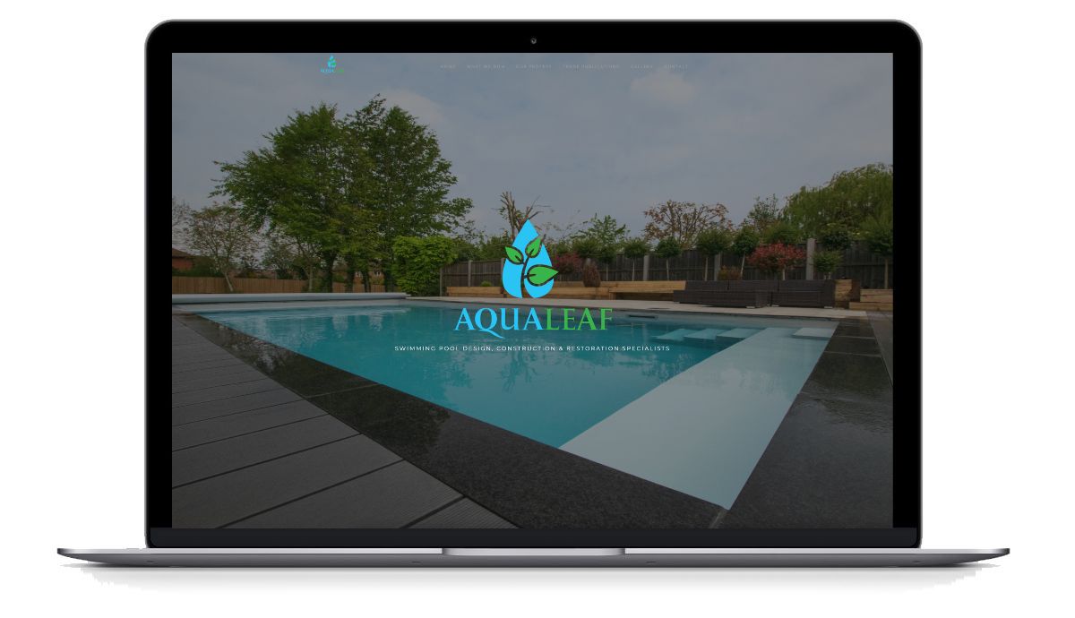 Aqualeaf website desktop