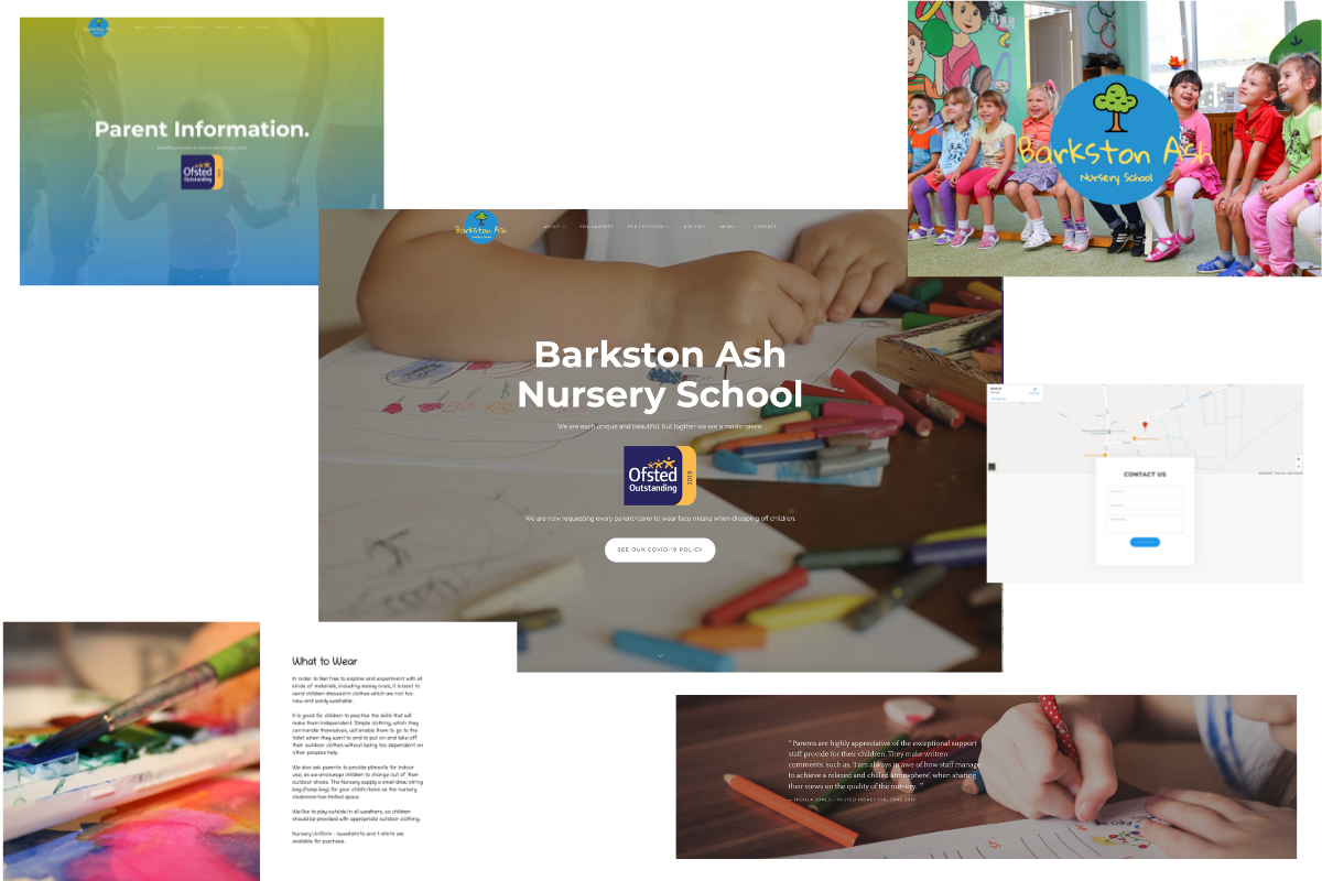 Barkston Ash Nursery School website elements